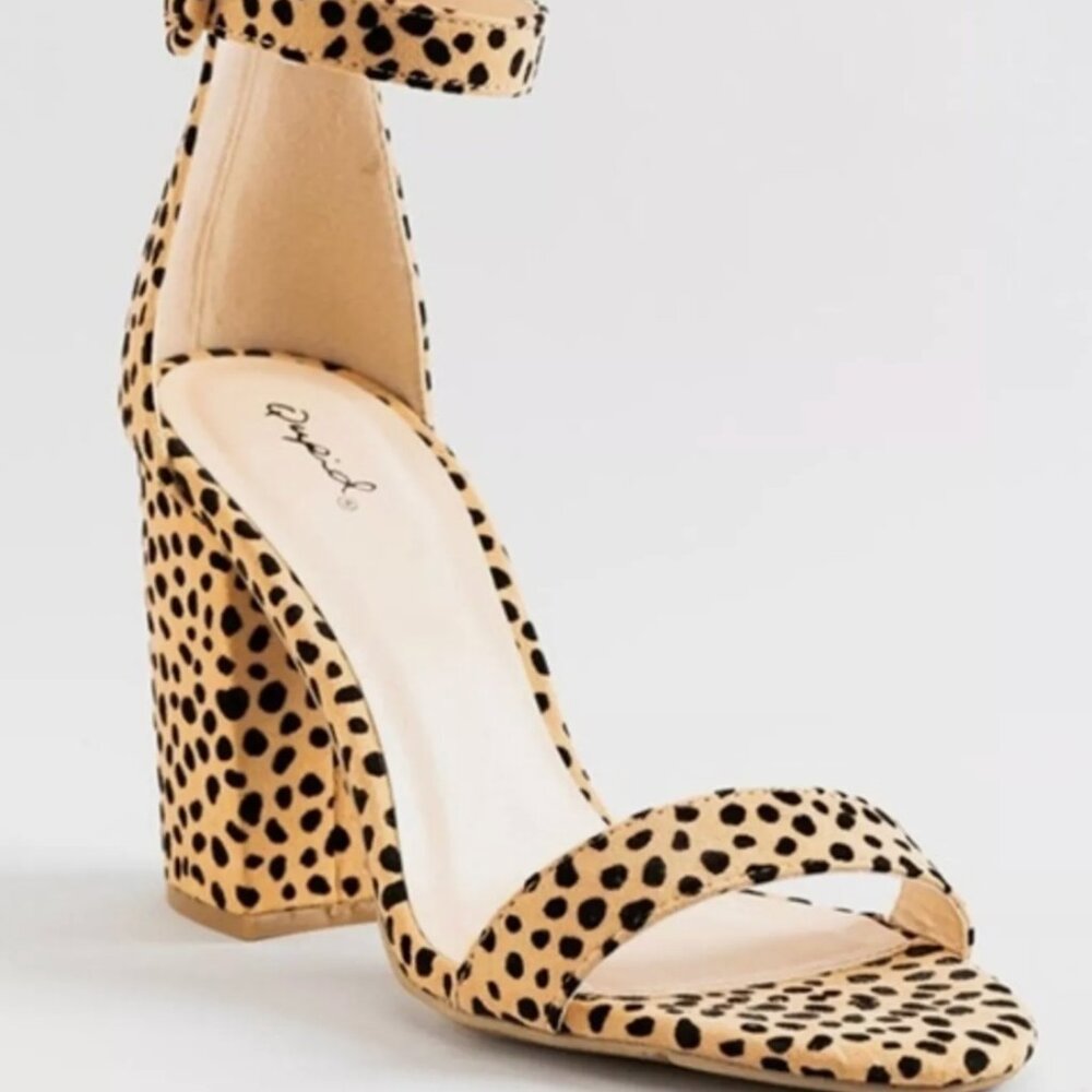 Qupid Leopard Heels